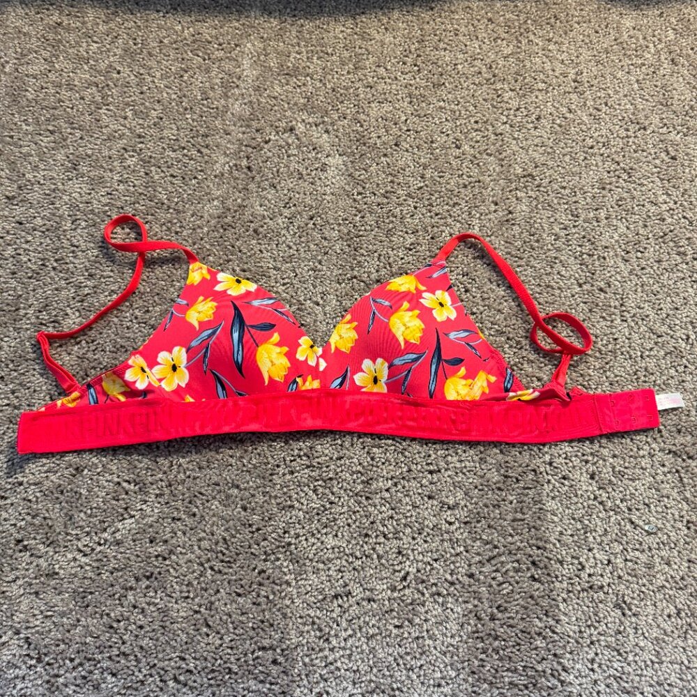 Victoria’s Secret PINK Floral Bra – Size 32C
